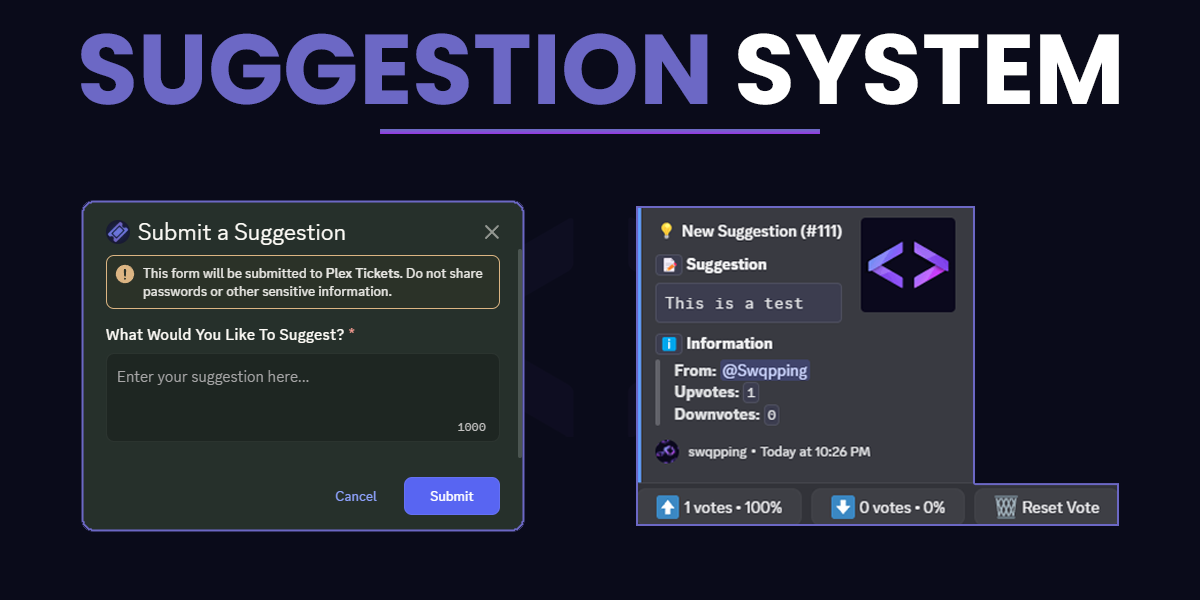 Advanced Suggestion System