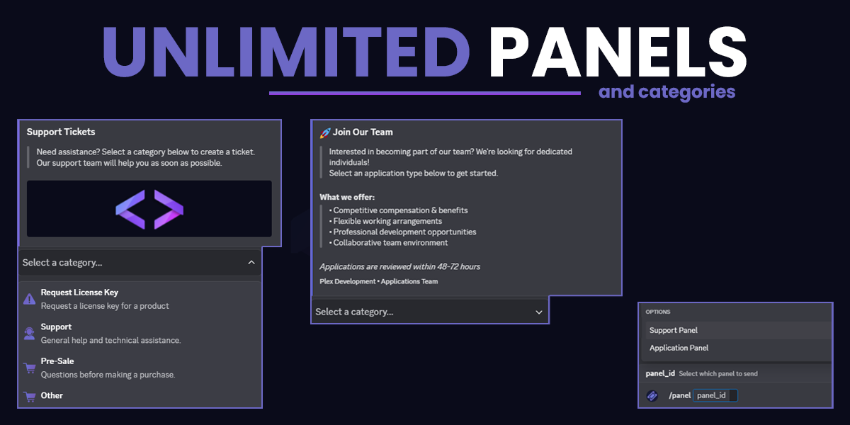 Unlimited Ticket Panels