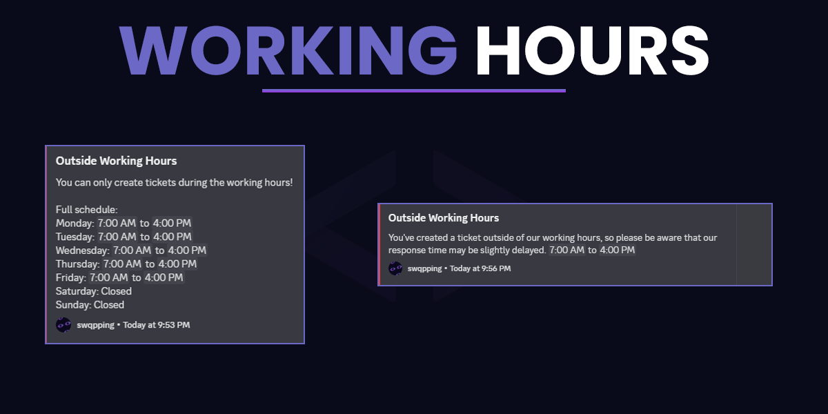 Working Hours System